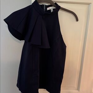 Eri + Ali Elegant Black One-Shoulder Top